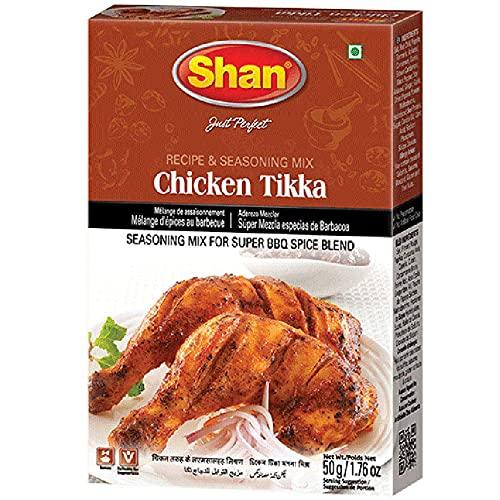 Shan Shan Chicken Tikka Recipe and Seasoning Mix, 6 X 50 g