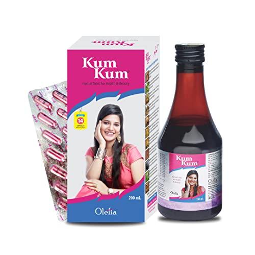 Kum Kum Kum Kum Syrup A Herbal Formulation For Female Uterine Problems, Health & Beauty Tonic, 200 Ml (Pack Of 5)