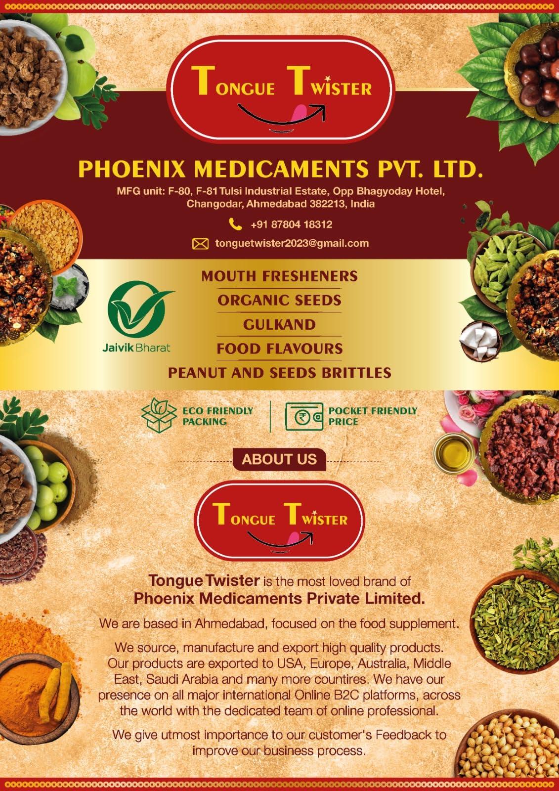 Generic Tongue Twister Til Gotli Mukhwas 200g | Sesame & Mango Seeds Mouth Freshener | Digestive | After-Meal Snack