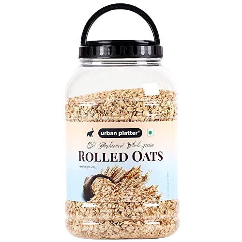 urban platter Urban Platter Rolled Oats, 2Kg (High-Fiber Breakfast Cereal / Use for Baking, Granola and Oatmeals / Rich in Beta Glucans)
