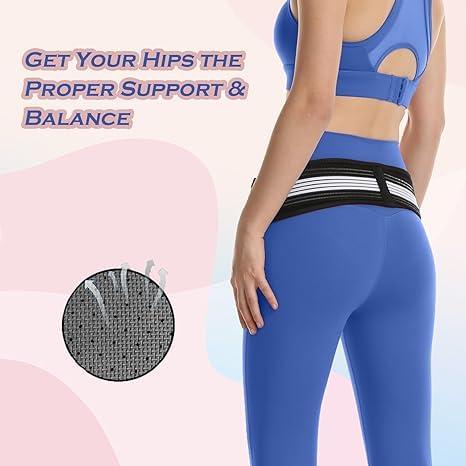 NH Fashion Hub NH Fashion Hub (1Pcs Premium Hip Braces Belt for Hip Pain, Pelvic Support Belt, Sciatica Nerve Pain Relief Belt, Sciatica,Sacroiliac Joint Hip Belt - Lower Back Support Brace for Men and Women