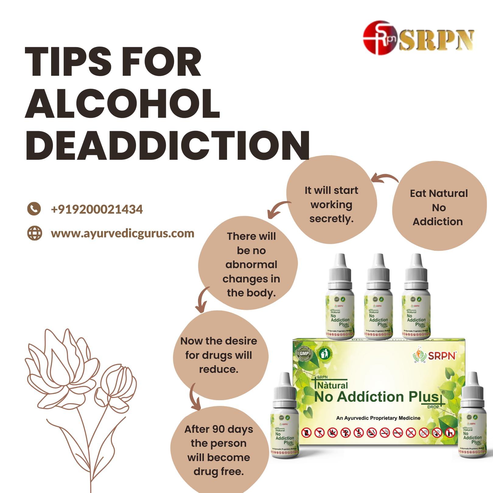 TRIBACARE No Addiction Plus Drop Ayurvedic Deaddiction Medicine for Alco hol Ban Addiction Killer 150ml