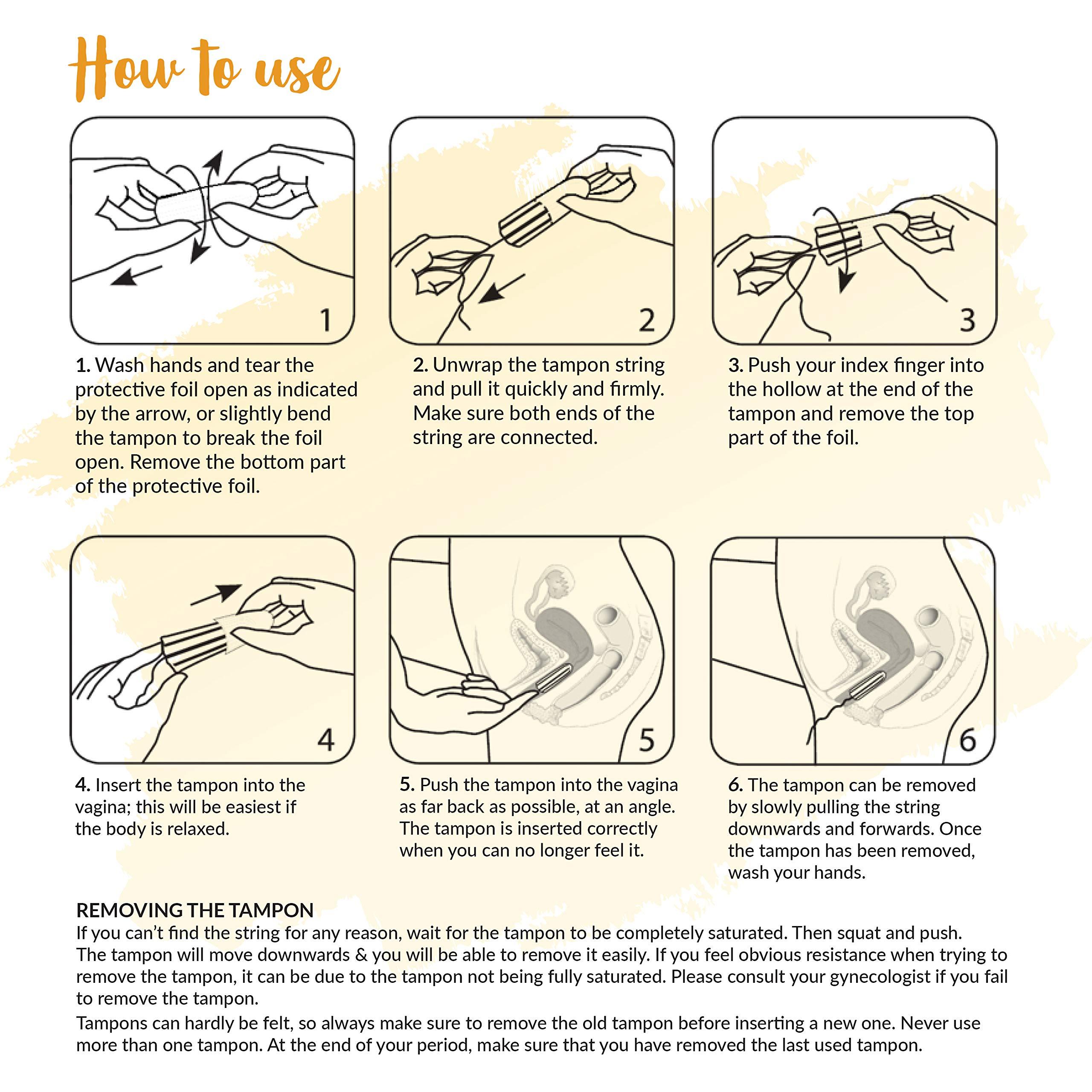 Sirona Sirona Period Made Easy Tampons - 20 Piece (Pack of 2) | For Heavy Flow | Biodegradable Tampons | FDA Approved