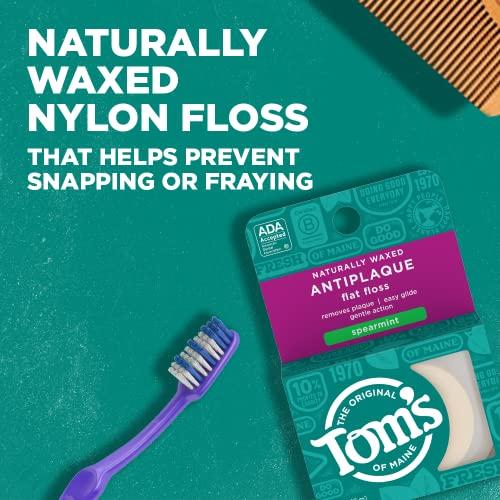 Tom's of Maine Tom\'s of Maine Naturally Waxed Antiplaque Flat Floss Toothpastes