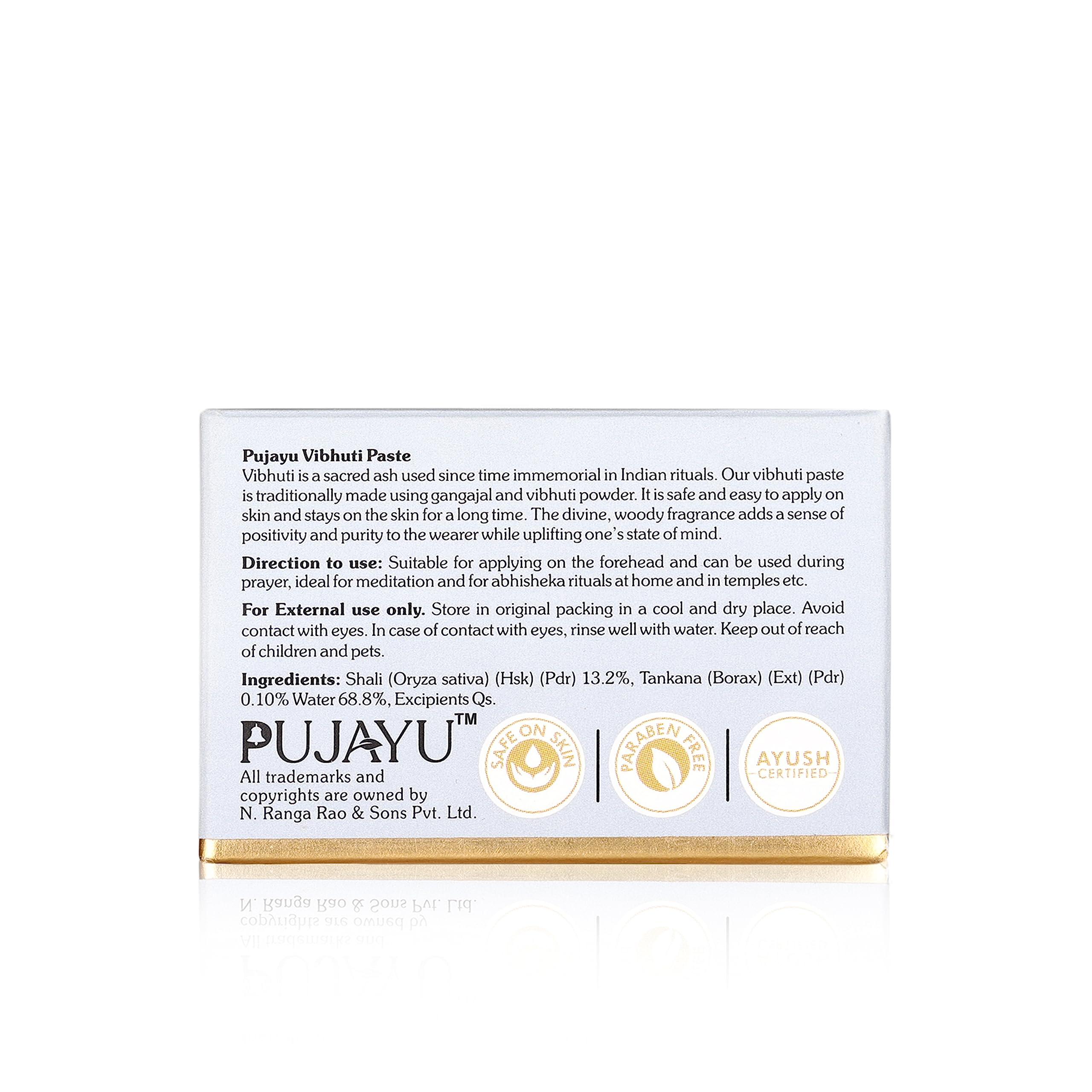 Cycle Cycle Pure Pujayu Vibhuti Paste with the Goodness of Kumkum and Chandan. (Pack of 1)