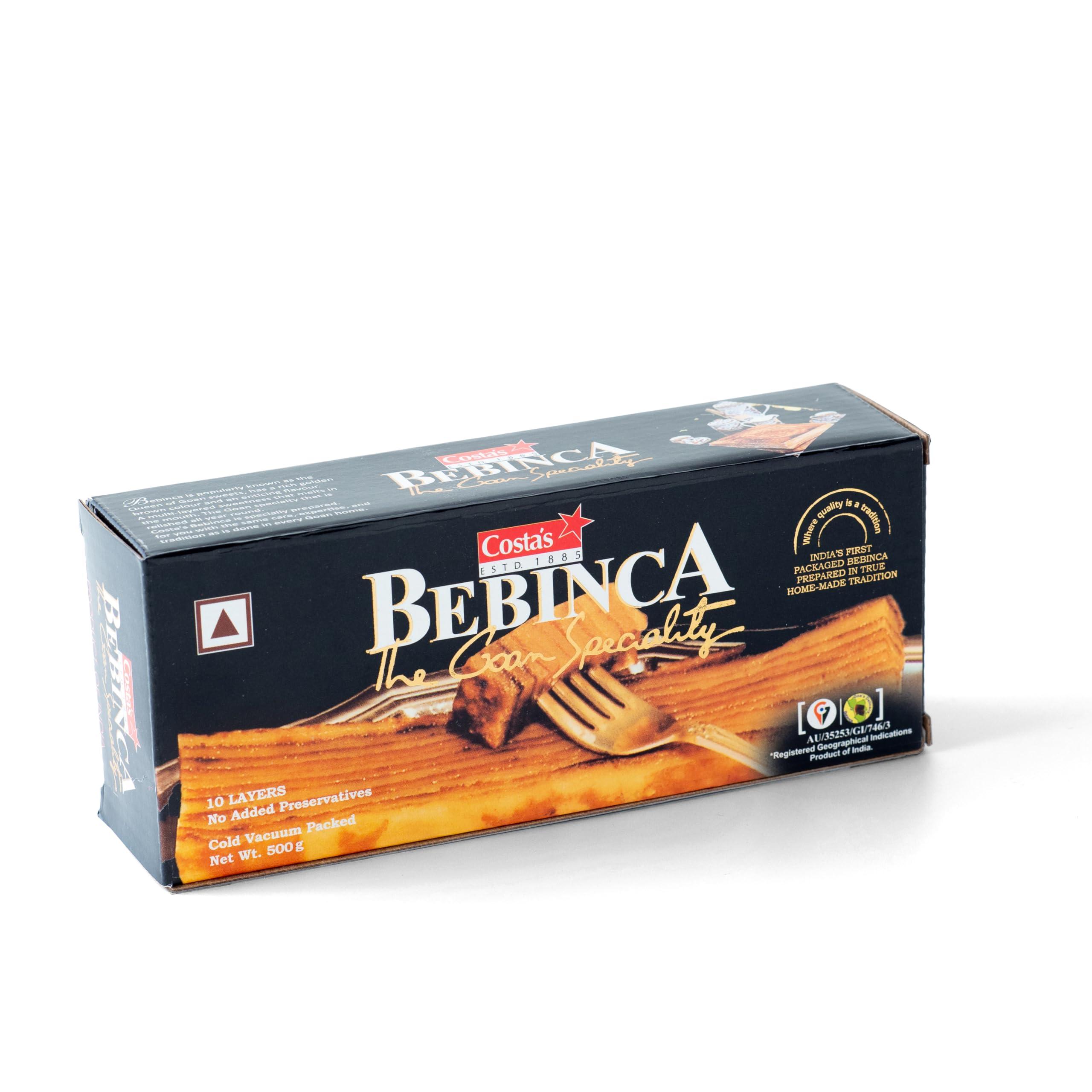 Costa's Costa\'s Bebinca 500Gram & Dodol 500Gram Combo Pack Traditional Goan Delicacy