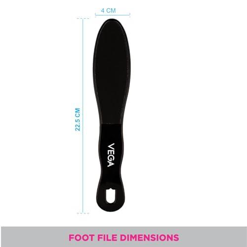VEGA VEGA Black Emery- Foot File, Blue (Pack of 2)