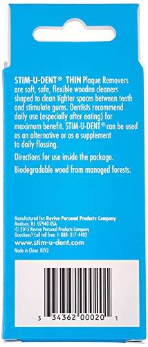 Stim-U-Dent Stim-U-Dent Plaque Removers Thin Mint 160 Each (Pack of 3)