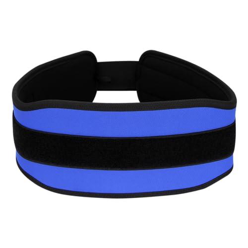 Nivia Nivia Weightlifting Gym Belt for Back Support (Blue, Size 30\") & Nivia Weight Lifting Wrist Support, Pack of 2 (Black) Free Size