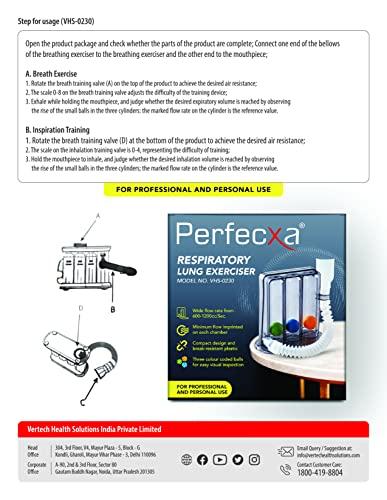 Perfecxa Perfecxa Respirometer 3 Ball Lung Exerciser Respiratory Exerciser Spirometer
