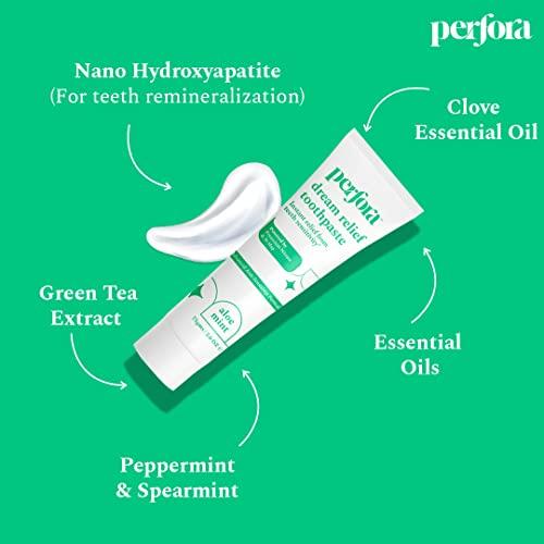Perfora Perfora Dream Sensitive Toothpaste - 75 grams (Pack of 1) | Instant Sensitivity Relief for Kids & Adults | SLS Free & No Artificial Sweeteners | Made Safe Certified | Vegan Friendly Gel Toothpaste