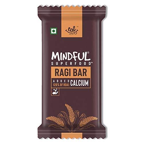 EAT Anytime Eat Anytime Mindful Healthy Energy Ragi Bar | Gluten Free & High Fiber | Energy Bar Sugar Free | High Protein Bar | Healthy Bar & Breakfast Protein Bar | Ragi Bar/Energy Bar-300gm(12pcs of 25gm)