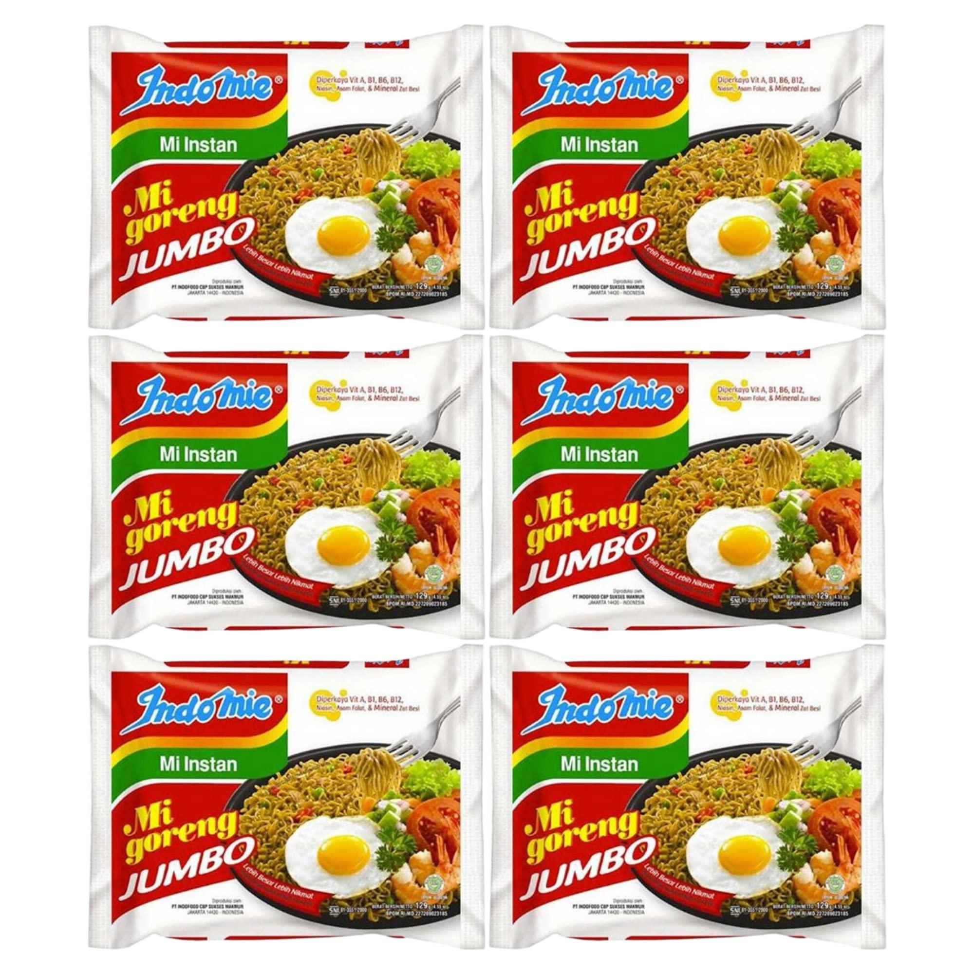 Generic Indomie Instant Noodle Mi Goreng Jumbo - Pack of 6