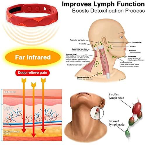 Wosxpgg Redup Far Infrared Negative Ions Wristband, Anti-Static Silicone Sports Bracelet for Men Women,Waterproof, Sweatproof, Washable (B)