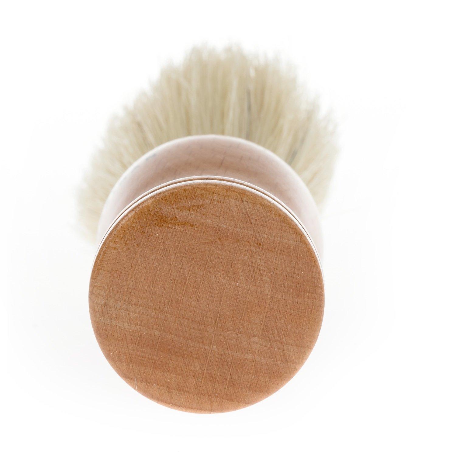 Fendrihan Fendrihan Pure Boar Bristle Shaving Brush with Wood Handle and Gold Rim for Personal and Professional Shaving