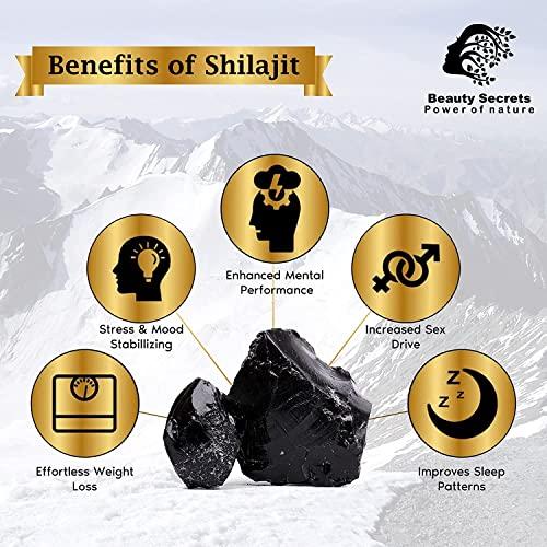BEAUTY SECRETS Beauty Secret Pure Himalayan Ayurvedic Shudh Raw Shilajit Resin/Semi-Liquid for Men & Women 15 Gms (Pack Of 2)