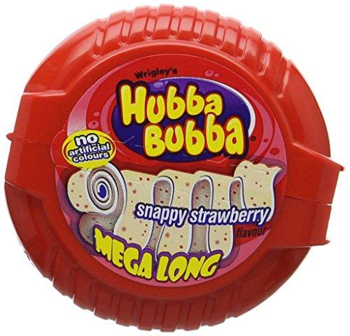 Wrigley's Wrigley's Hubba Bubba Snappy Strawberry Mega Long Chewing Gum, 3 x 56 g