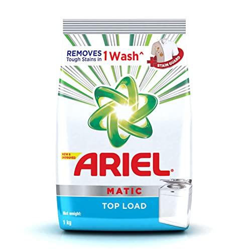Ariel Ariel Matic Liquid Detergent Top Load Refill Pouch, 2 Litre & Ariel Matic Top Load Detergent Washing Powder - 1 kg
