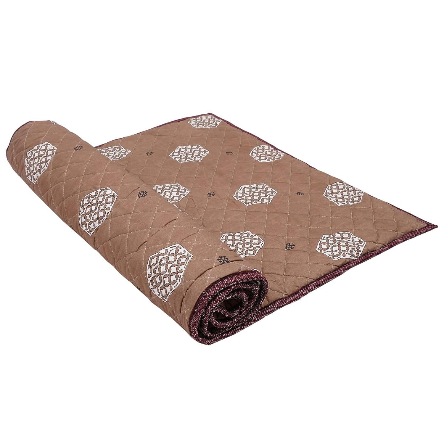 Magnowell Magnowell Bio Magnetic Mattress Pad | 3 x 6 Ft | Comes with 1 Pillow | Water Bottle Cover/Bio Magnetic Water Energy Pad | Bio Magnettic Hand Bracelet Combo for Deep Sleep and Pain Relief | Beige