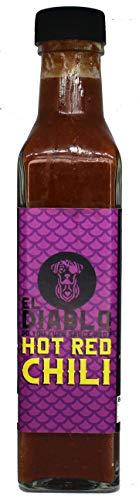 El Diablo Sauces El Diablo All Natural Ingredient Gluten Free Hot Spicy Sauces Combo Hot AF + Hot Red Chili + Smoked Green Chili Pack of 3 – (240gm x 3)