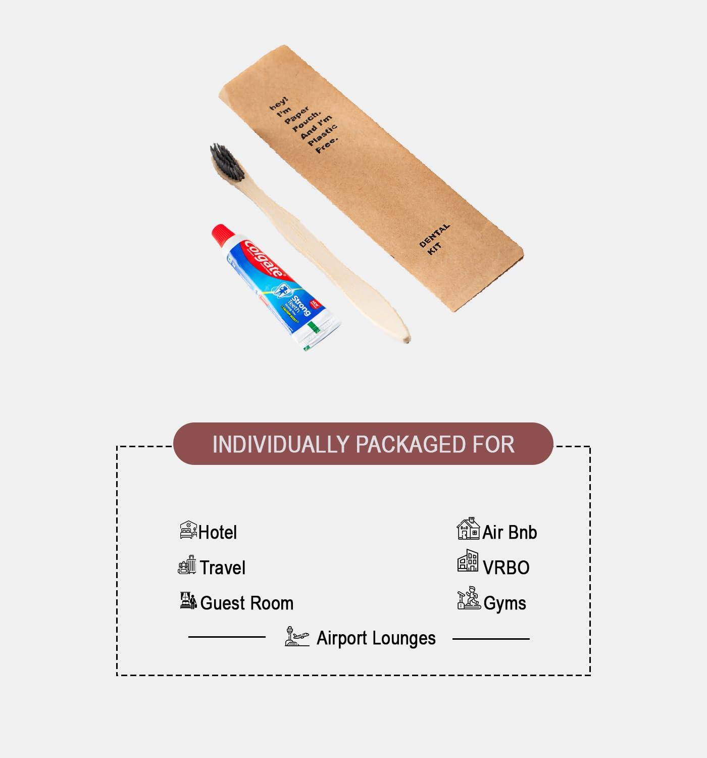 clayherbs Clayherbs Hotel Accessories,Hotel Kit,Guest Room Amenities,Marriage Guest Toiletry Kit Hospital Kit (1 Toothbrush & 1 Toothpaste 10g) Hotel Dental Kit (1 Toothbrush & 1 Toothpaste 10g (50 Set))