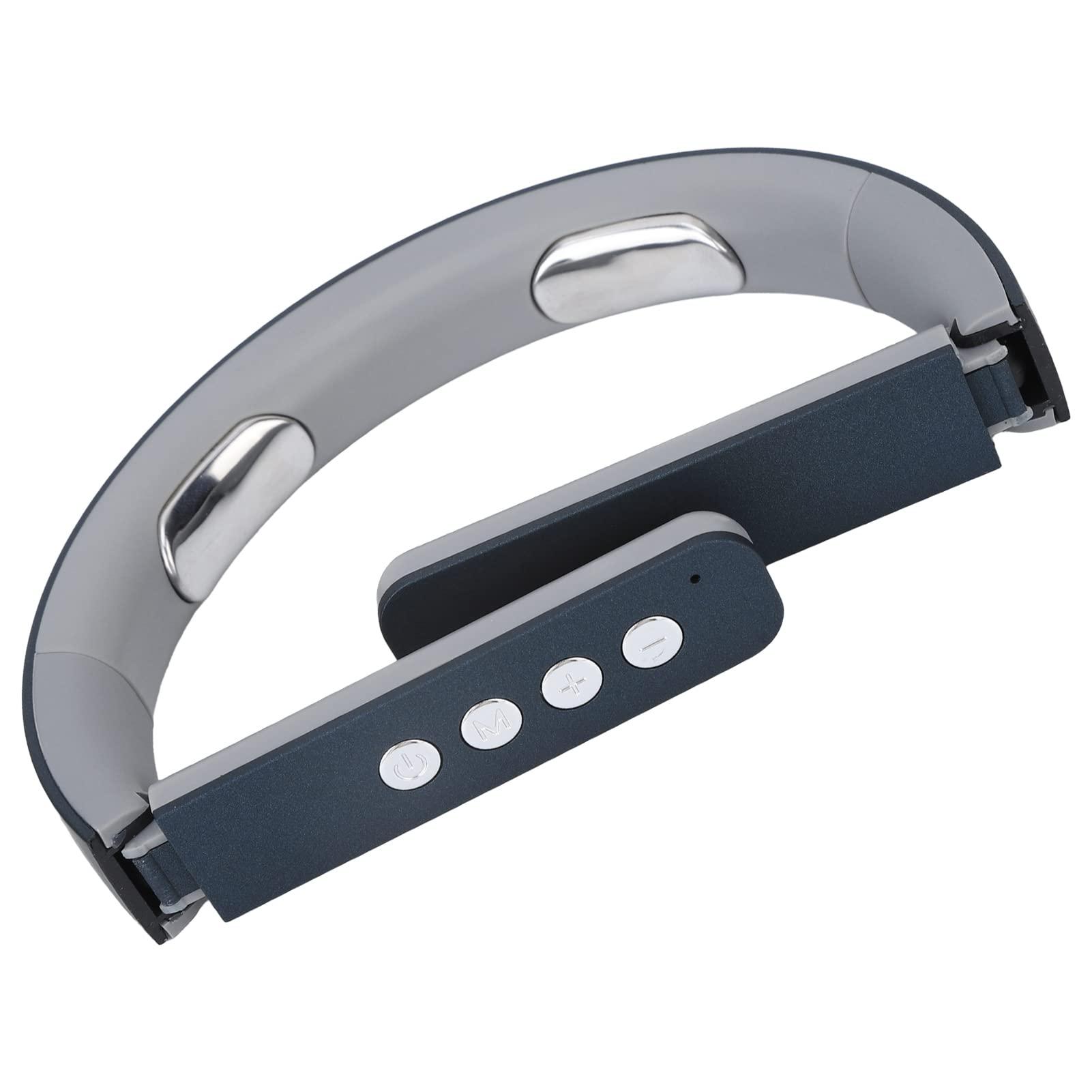 Rengu Intelligent Neck Massager, Soothing Portable Powerful Intelligent Neck Massage Instrument for Men for Office (Blue)