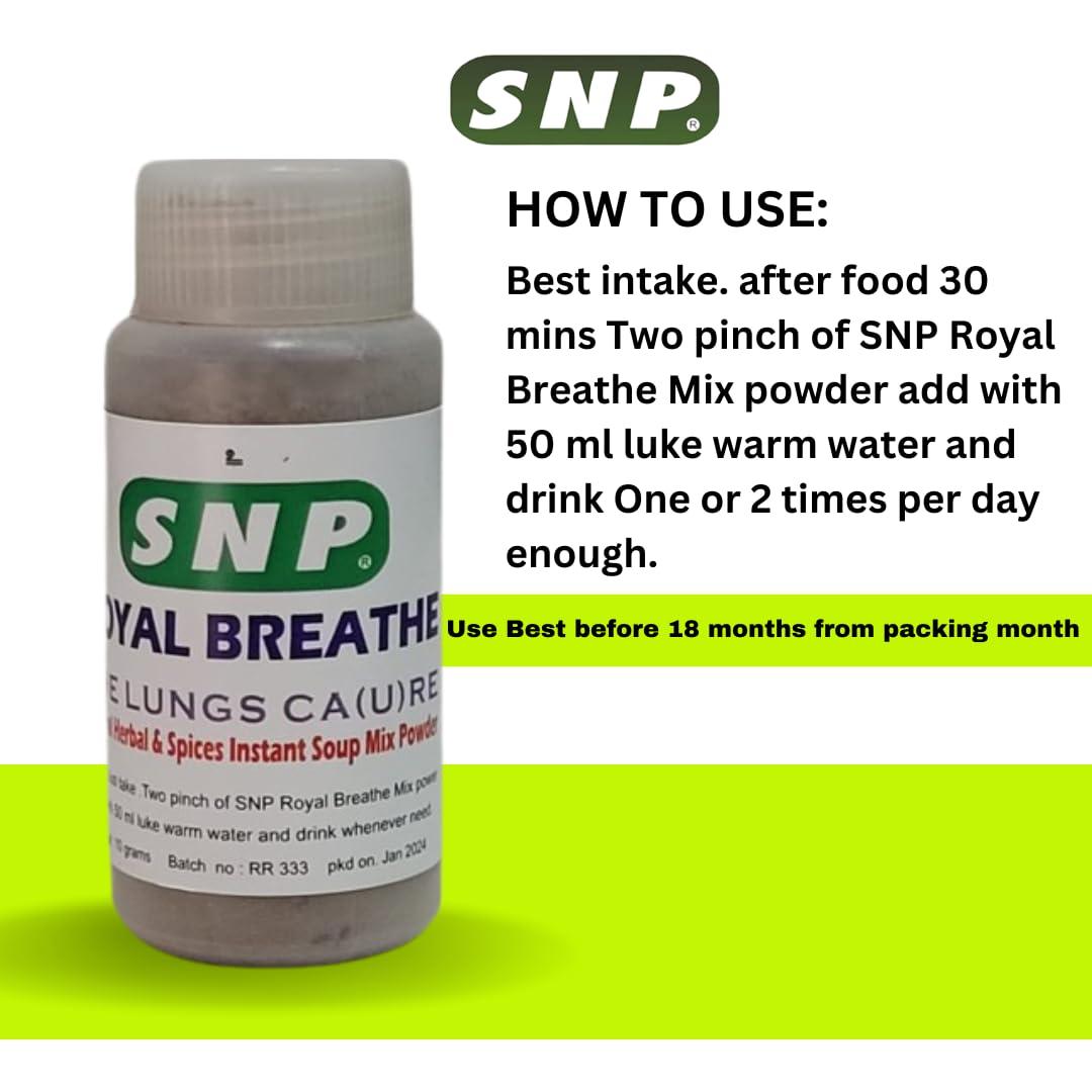 Generic SNP Herbal Natural Royal Breathe Powder the lungs ca(u) re Herbal Powder 10 gm Pack of 1