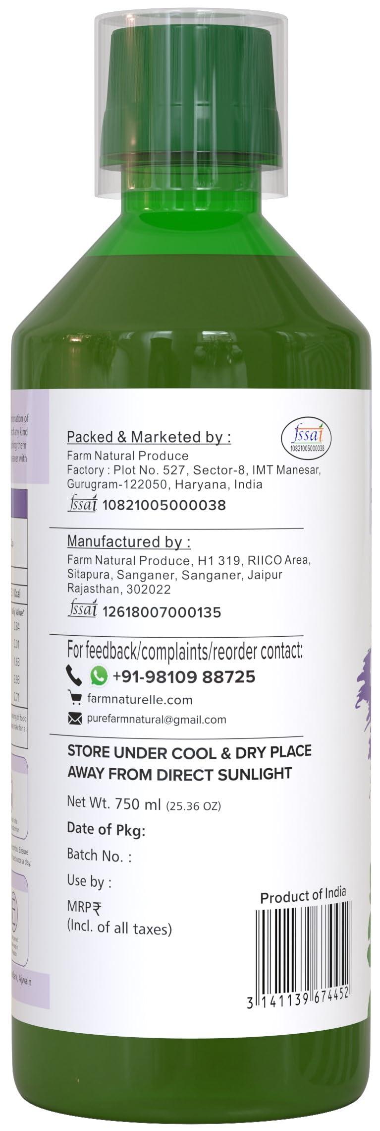 Farm Naturelle Farm Naturelle - Kidney Stone Juice 750ml X 2 | Supports Kidney Health | Helps in Dissolving Kidney Stones |30 Day\'s Pack