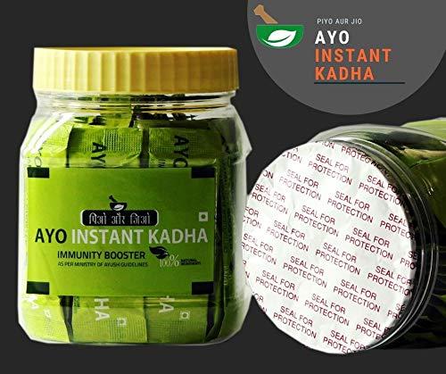 AYO AYO's Instant Kadha with 100% Natural Ingredients for Boosting Immunity(Ministry of Ayush recommended formula)
