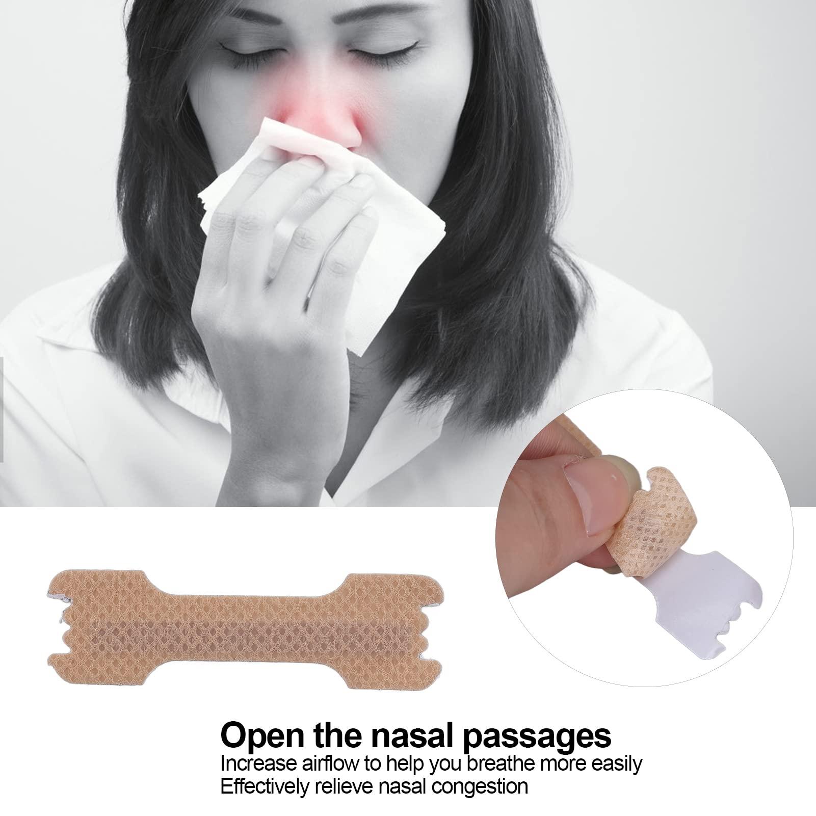 HAIBING Snoring Nose Strips, Promote Smoothing Breath 50pcs Non Woven Fabric Waterproof Nasal Breathing Strips for Daytime