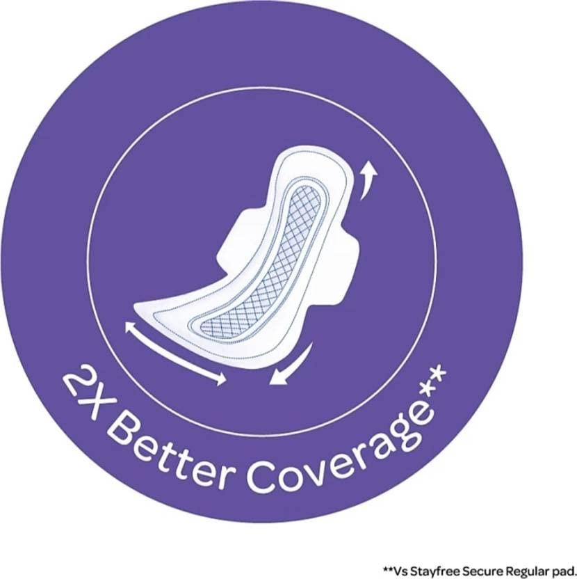 Stayfree STAYFREE best Dry Max all Nights 14+14+7 Pad Sanitary Pad (Pack of 35)