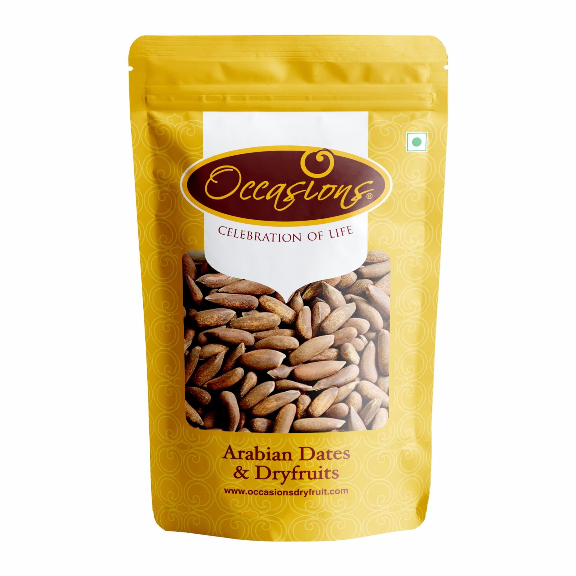 Occasions Ocassions Jumbo Pine nut (Chilgoza Seeds) with Shell ()- 250g