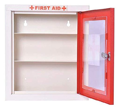 SPYLOCK SPYLOCK Metal First aid Box/First aid kit/Medical Box/Emergency kit/First Aid Box for Home - School - Office/Wall Mount/Multi Compartment (Red & Ivory)