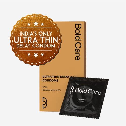 Bold Care Bold Care Multi textured condoms + Ultra Thin Delay Condoms - Super Saver pack - Designed to fit perfectly - Paraben free