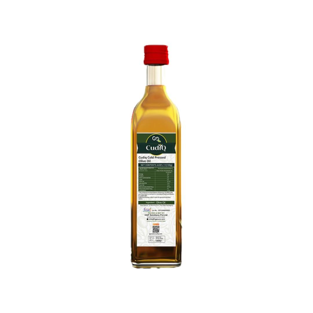 Cudiq Cudiq Extra Virgin Olive Cold Pressed Oil 250 Ml | 100% Natural and Healthy | Cold pressed olive oil for cooking and other uses