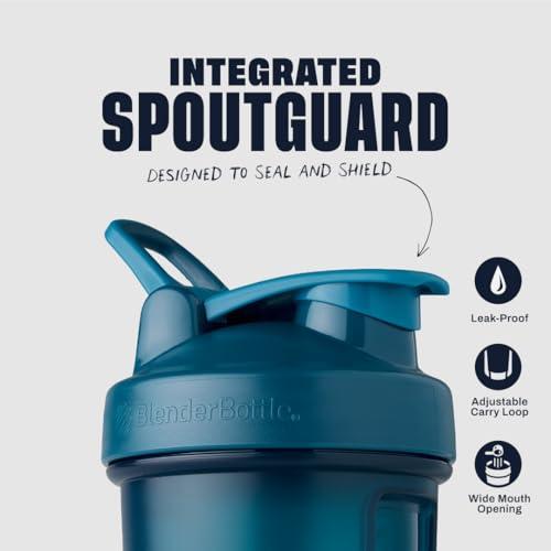 Blender Bottle BlenderBottle Classic V2 Shaker Bottle Perfect for Protein Shakes and Pre Workout, 20-Ounce, Ocean Blue