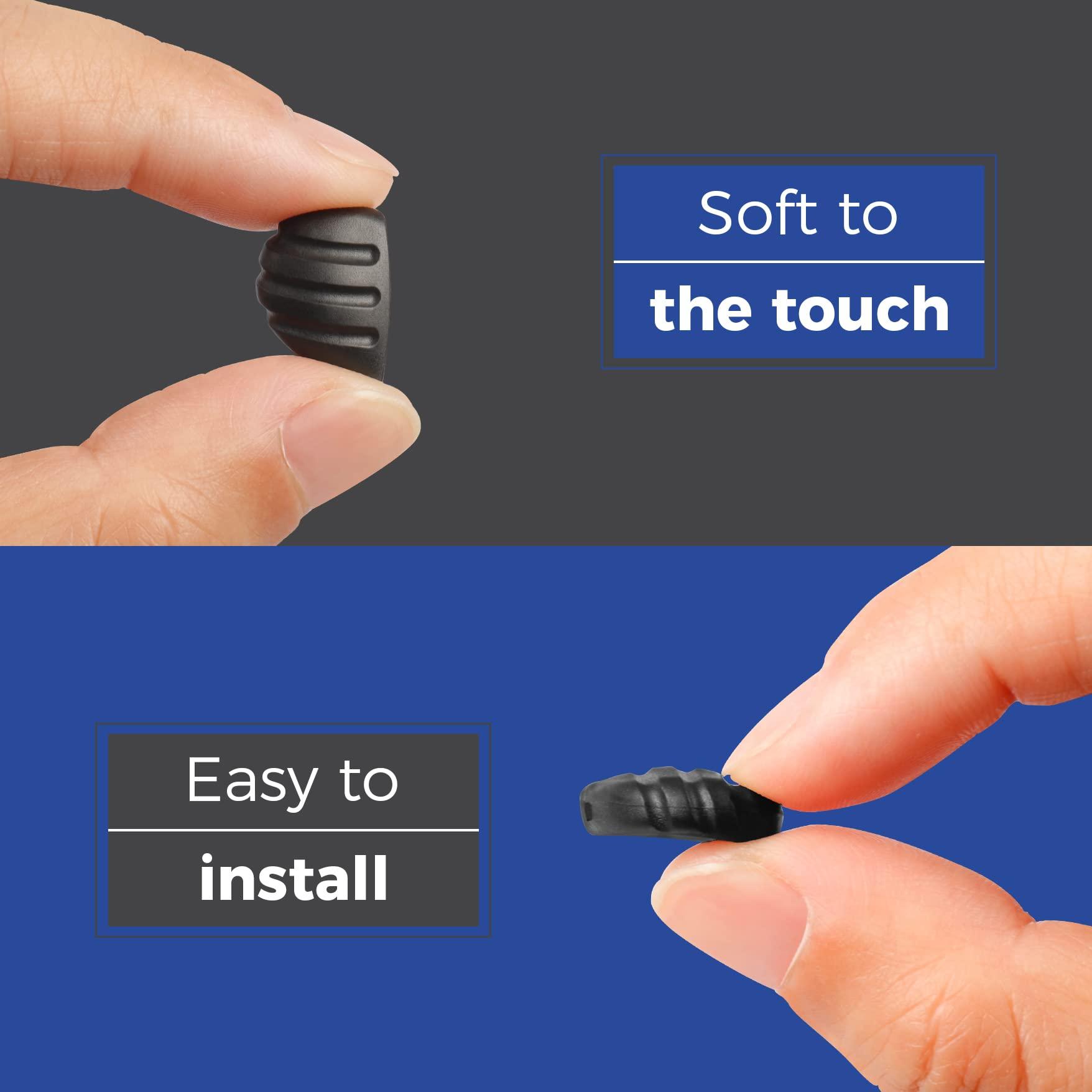 HILEEN HILEEN Replacement Nose Pads Nose Piece for Maui Jim and Martini Sport Sunglasses - Silicone Nose Pad Parts | Easy to Slip on, 2 Pairs, 15