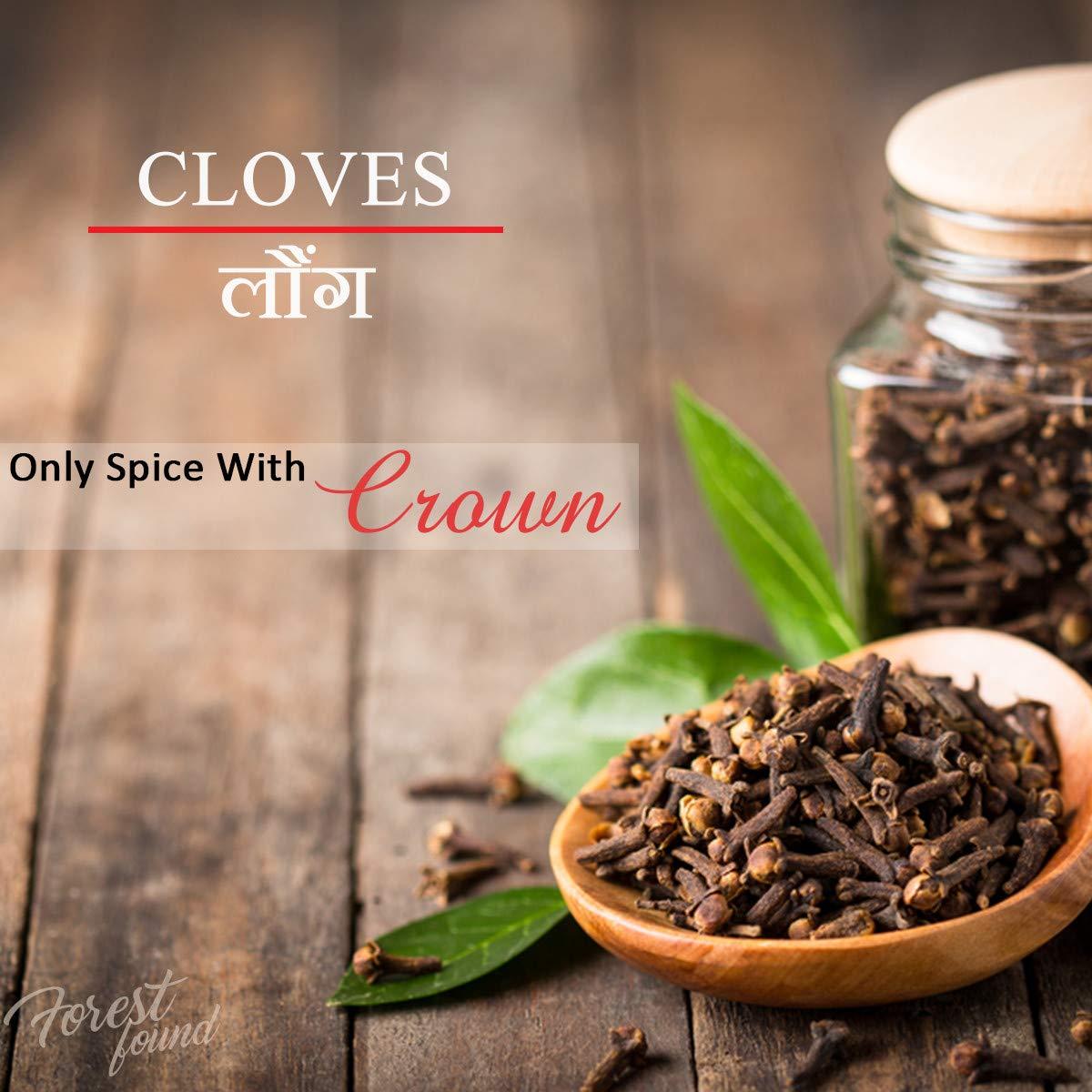 FOREST FOUND Forest Found Whole Cloves Spices ,Kerala Origin | Lavang, Laung, Laving, Grambu (250 Gram)