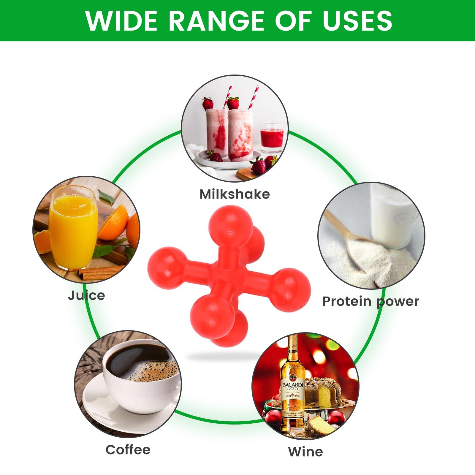 Hydro2Go Blender Mixing Ball for Sports Drink Protein Shaker Breaker Blender Cup Bottle Mixers Make Your Own Shake Bottle (Muticolor-5 Pack)