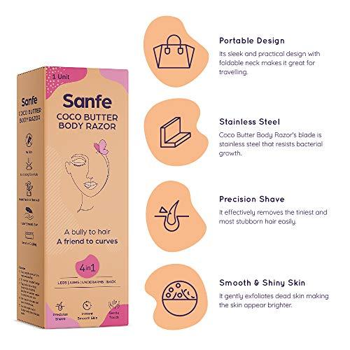 Sanfe Sanfe Bikini Line Hair Removal Cream 50gm and Coco Buttter Body Razor Combo
