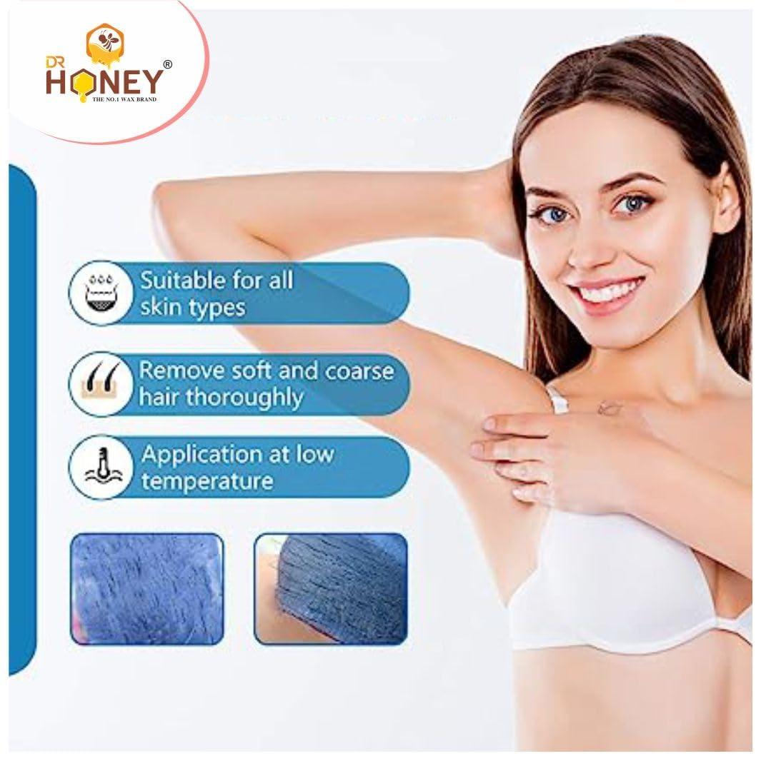 DR HONEY DR HONEY hair removal GOLD wax, for after wax oil, pre wax gel & all body typs wax like men and women full saving budget 2024 (599.1gm)