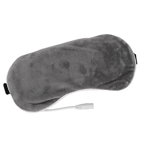 DUHJ Heating Blindfold, Electric Nourish Eyes 5 Gear USB Blindfold Blackout for Sleeping for Teachers (Gray)