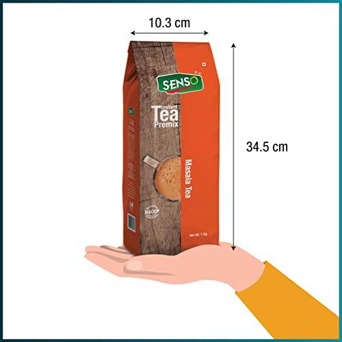 SENSO Senso Masala Chai Instant Tea Premix 1kg - Premium Chai with 100% Natural Spices | Strong Chai | Premium Powder | Desi Chai | Readymade Tea | Premix Tea Masala (Pack of 1)