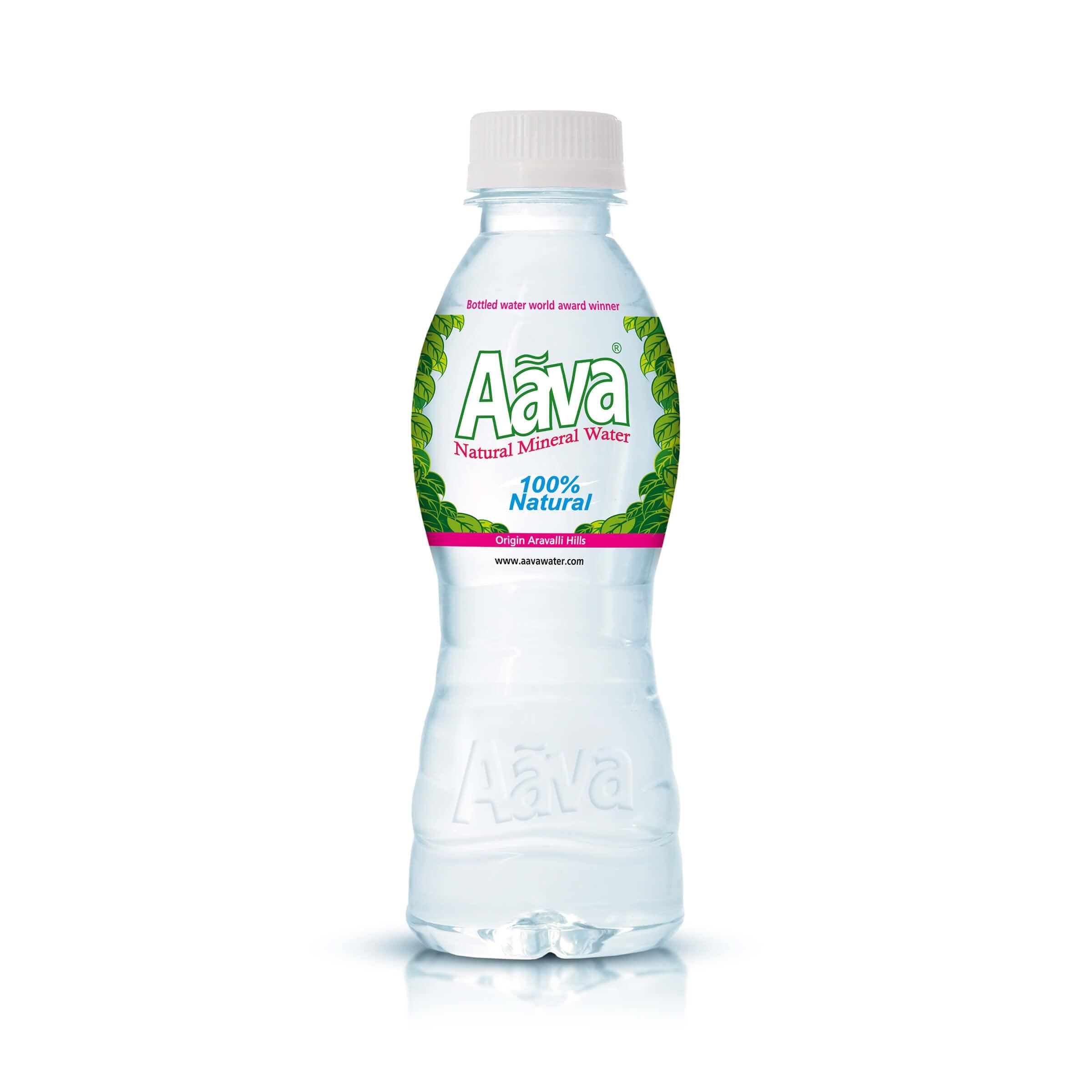AAVA Aava Naturally Alkaline Mineral Water 200ml | Origin Aravalli Hills | 100% Alkaline pH 8.0+ | Benefits of Calcium & Magnesium (Pack of 24 bottles)