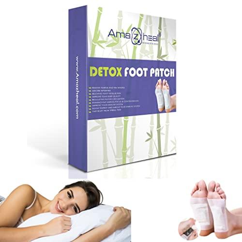 AMAZHEAL AMAZHEAL Premium Detox Foot Pad, Cleansing Toxin Remover Foot Patches, Organic Patch, For Men & Women (1 BOX = 30 Patches For 15 Days)
