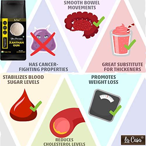 La Casa La Casa Premium Xanthan Gum | Vegan | 100% Natural | Low Calories | Healthy Thickener | 350g |