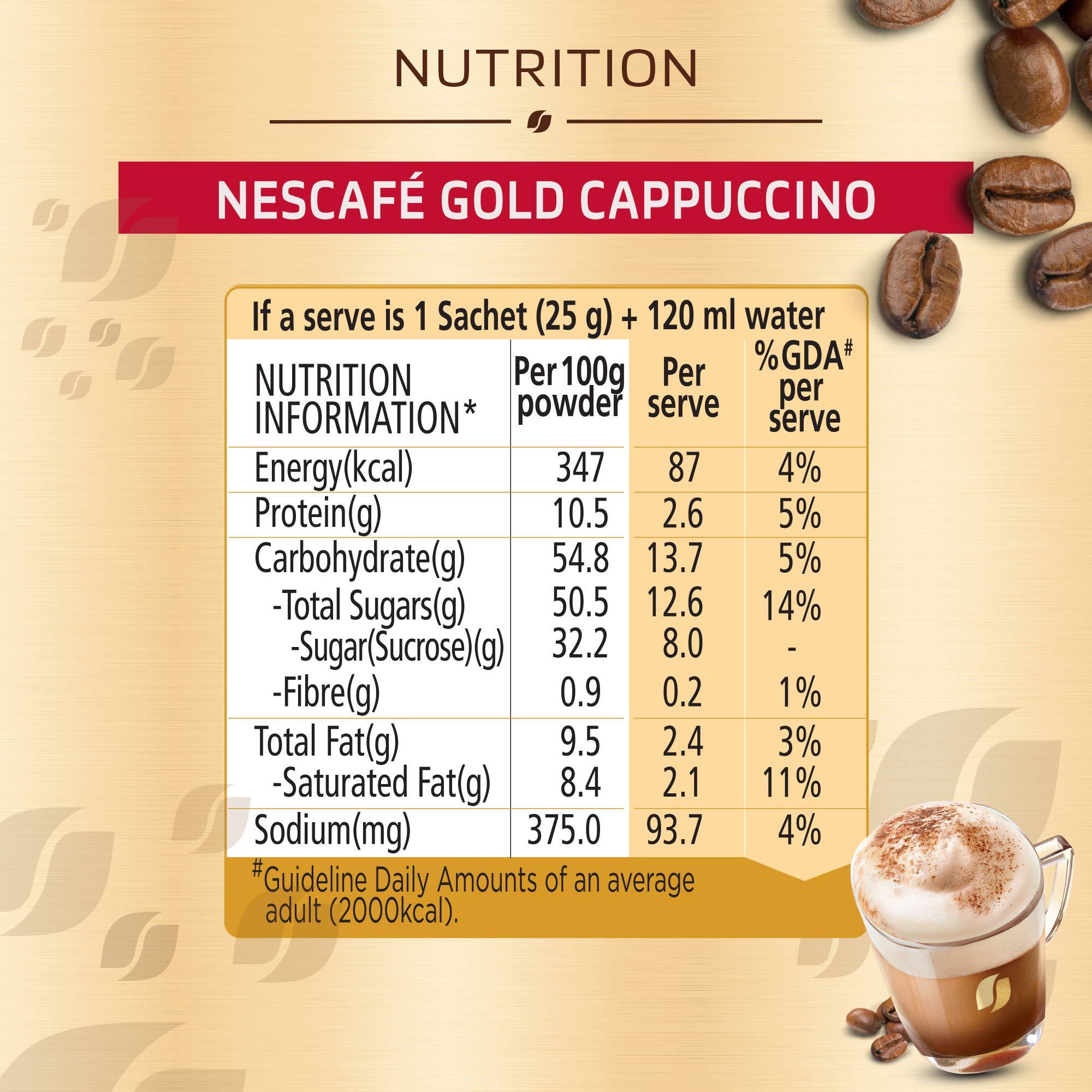 Nescafé Gold NESCAFE Gold Choco Mocha| Frothy Delicious Coffee| Instant Coffee Premix Powder  Just add hot water | Cafe like Coffee at home | 250g Box (10 Sachets X 25 Gram)