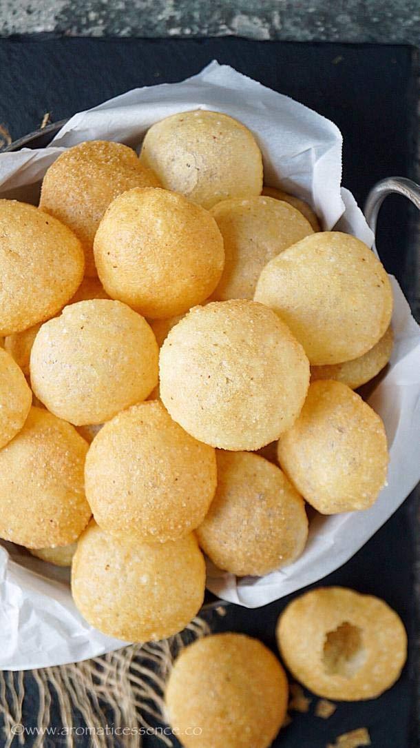 Grocery House Grocery House Pani Puri 400g, Ready to Fry Dry Golgappa, Pani Puri Packet, Pani Puri Papads, Golgappa Pani Puri Packet, Home Made Golgappa