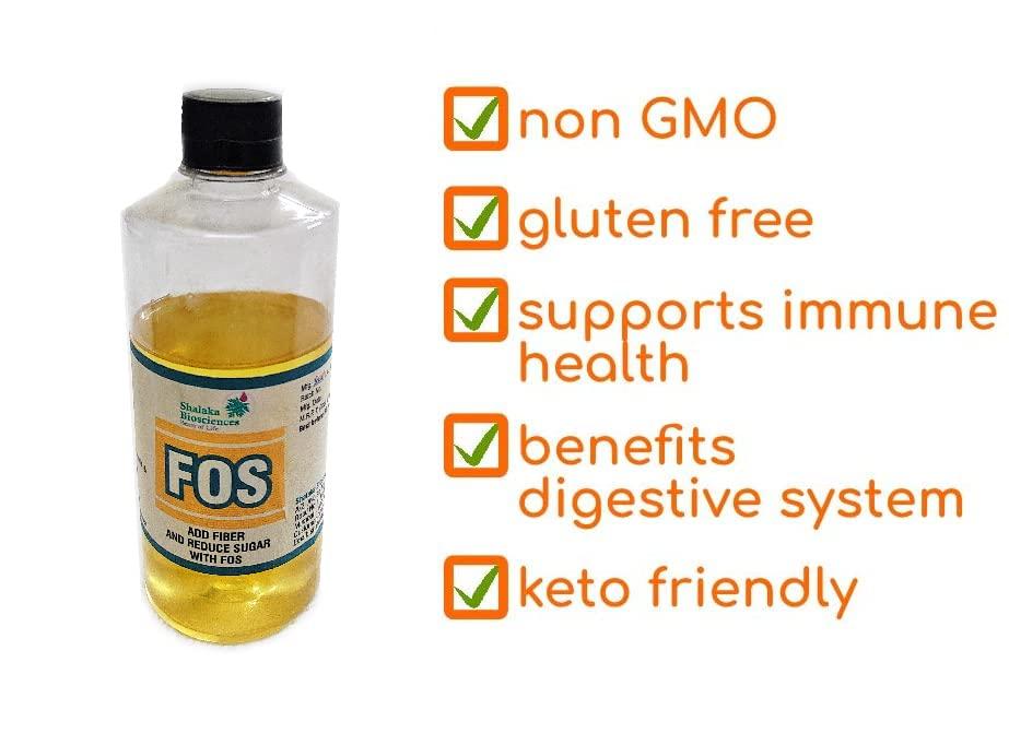 Shalaka Biosciences Beam Of Life Shalaka Biosciences FOS - Fructooligosaccharides Probiotic Enhancer Inulin - Soluble Fiber Sugar Substitute (500 grams)