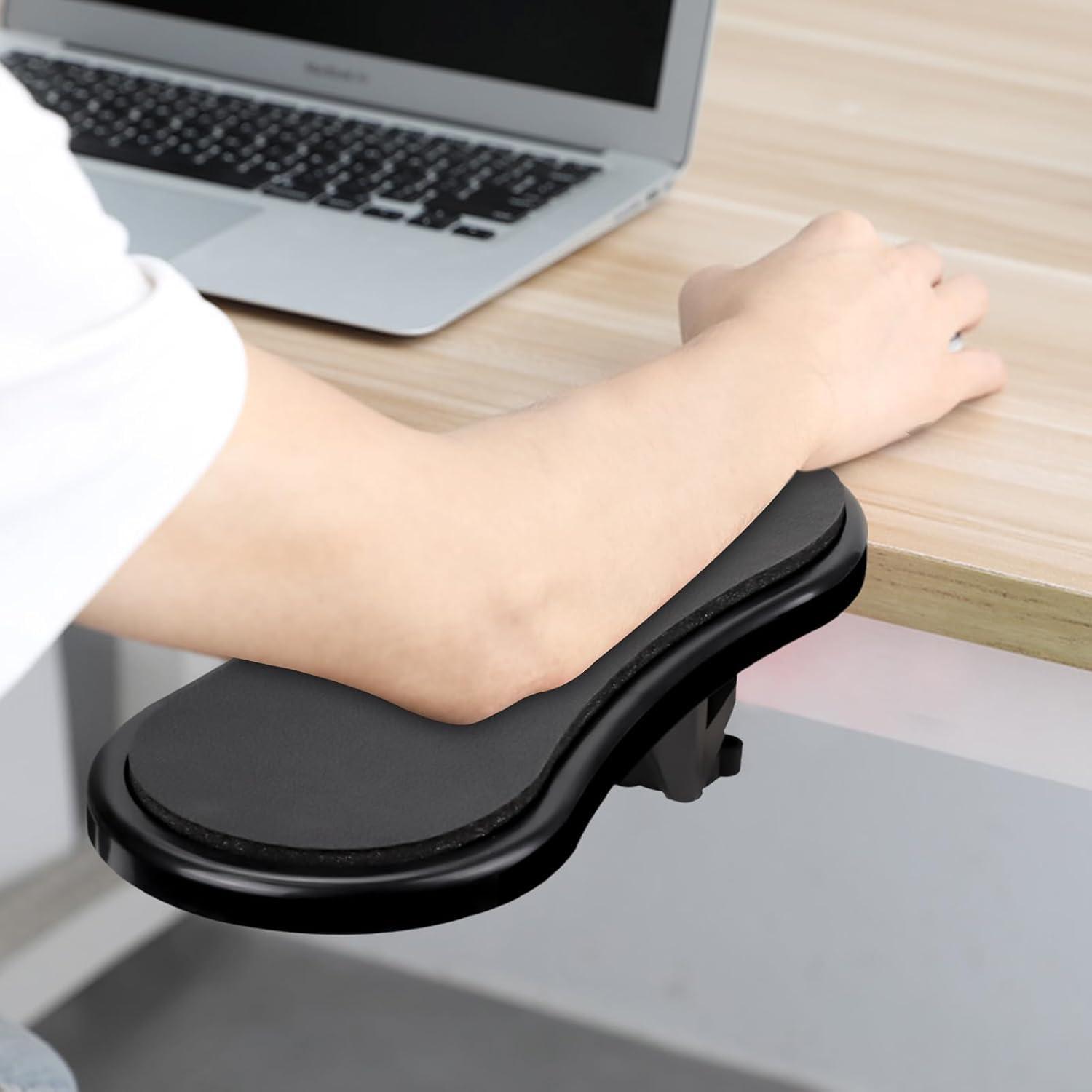 HaRvic HaRvic Computer Arm Rest for PC, Laptop, Desk Extender Table Pad Hand Support Adjustable Armrest Wrist Support Rotating Arm Rest Extender Elbow Rest for Desk, Arm Rest Suitable for Table, Office